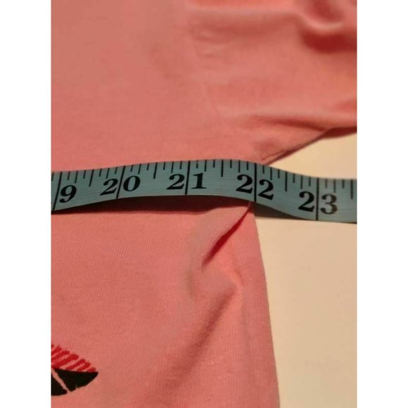 Authentic Pigment Womens T-Shirt Pink Palm Trees S - Picture 7 of 12